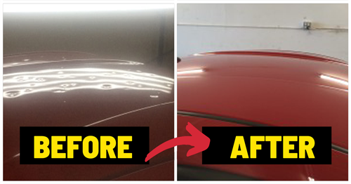Before and After - Repair Hail Dents